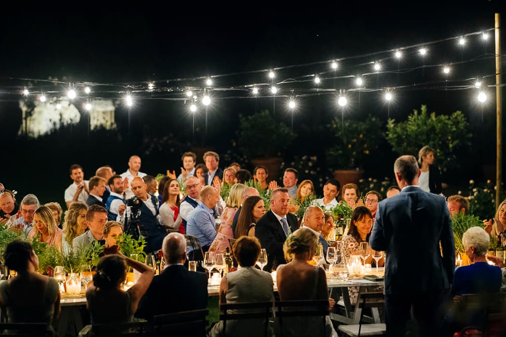 Luxury wedding celebration in Italy